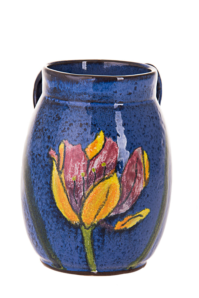 Stoneware Hydragana Blue Wash Cup | Judaica Square Lakewood