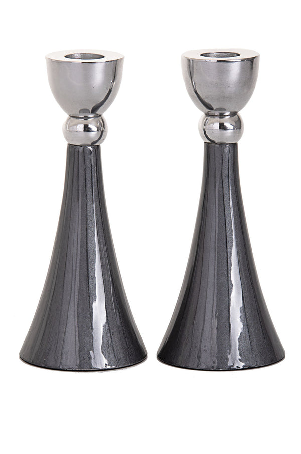Candle stick Smoke -Grey Candlesticks | Judaica Square Lakewood