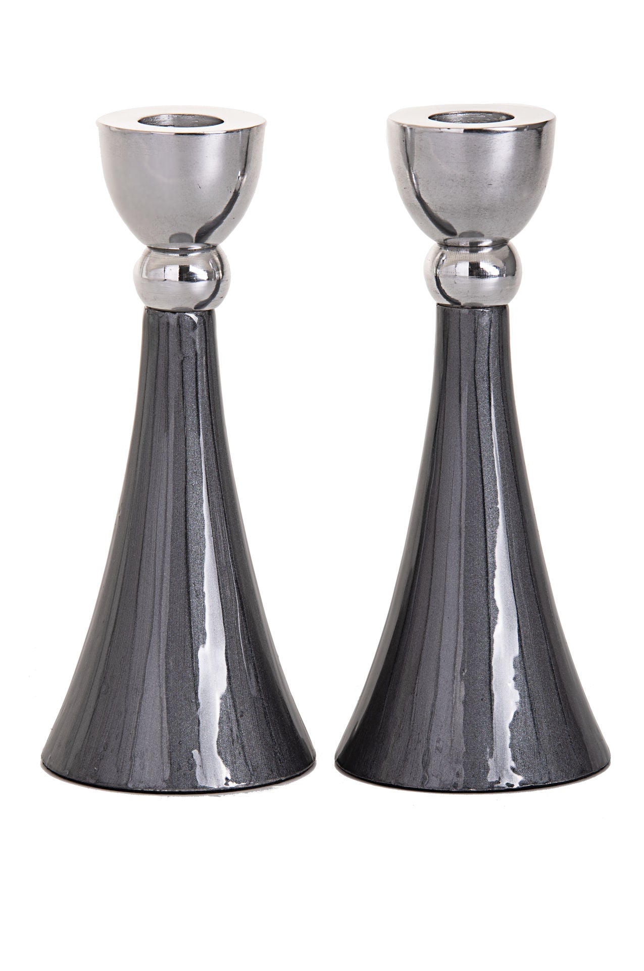 Candle stick Smoke -Grey Candlesticks | Judaica Square Lakewood