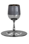 Smoke Dark Grey Kiddush Cup by Copa Judaica
