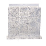 Clear Lucite bencher holder flecked with silver, printed with Birkat Hamazon text