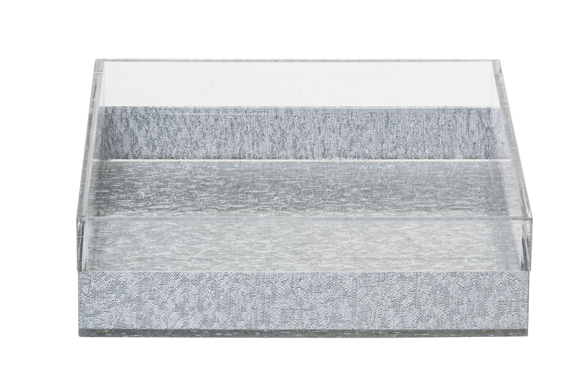 Napkin Holder Silver Lucite | Judaica Square Lakewood