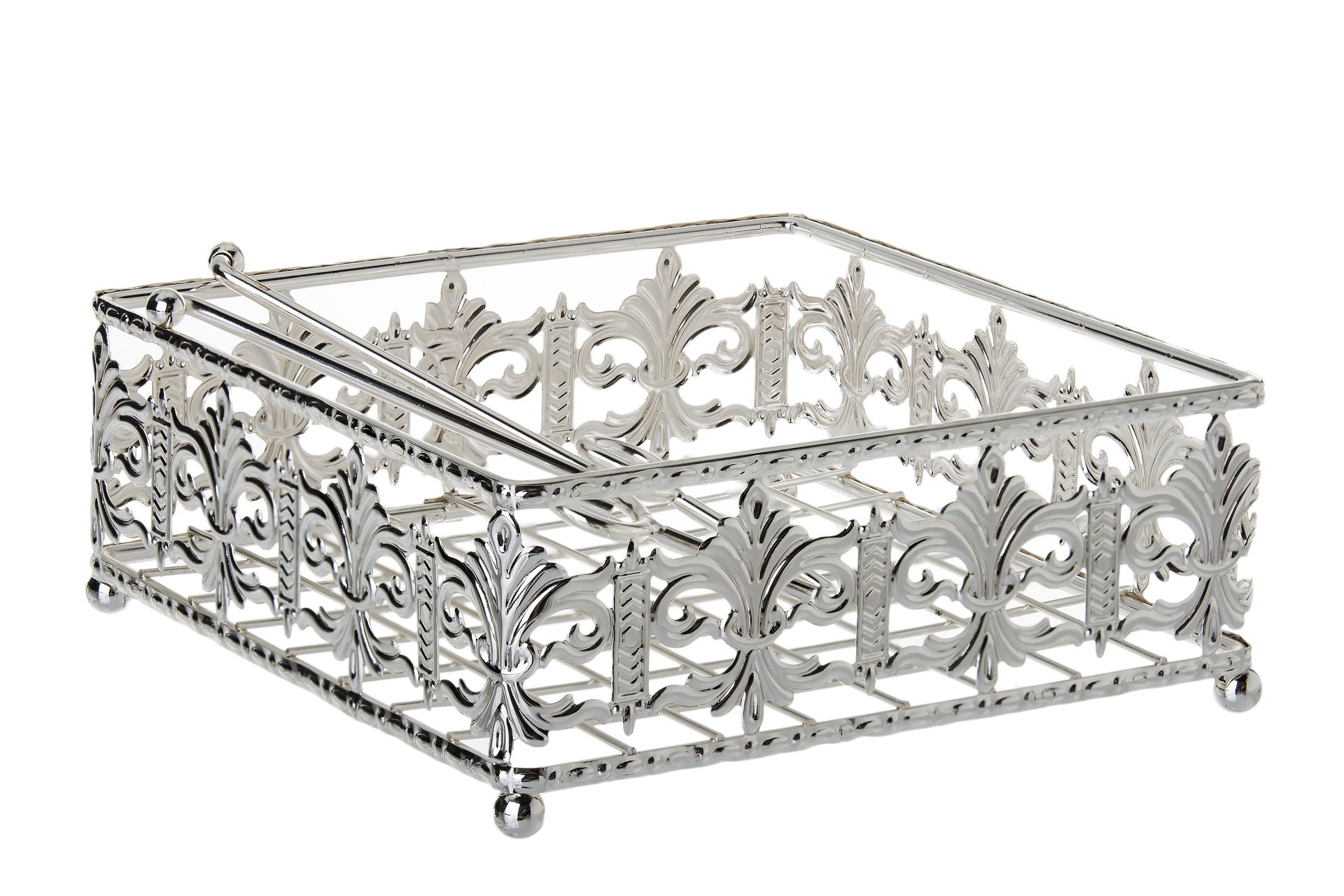 Napkin Holder Silver plated | Judaica Square Lakewood
