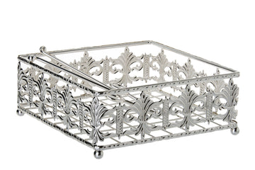 Napkin Holder Silver plated | Judaica Square Lakewood