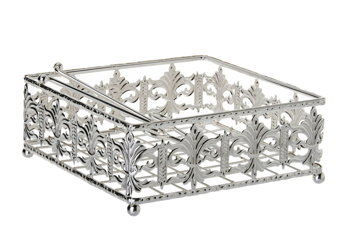Napkin Holder Silver plated | Judaica Square Lakewood