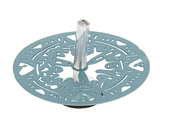 Jerusalem Dreidel Green Metal | Judaica Square Lakewood