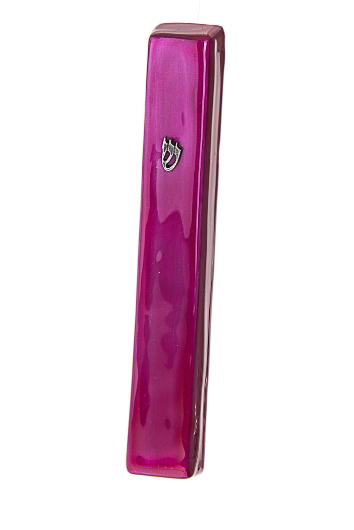 Mezuzah Pink Large Enamel | Judaica Square Lakewood