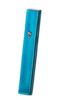 Mezuzah Turquoise Large Enamel | Judaica Square Lakewood