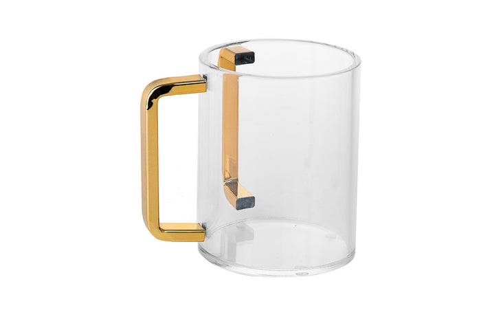 Wash Cup Lucite Gold handles | Judaica Square Lakewood