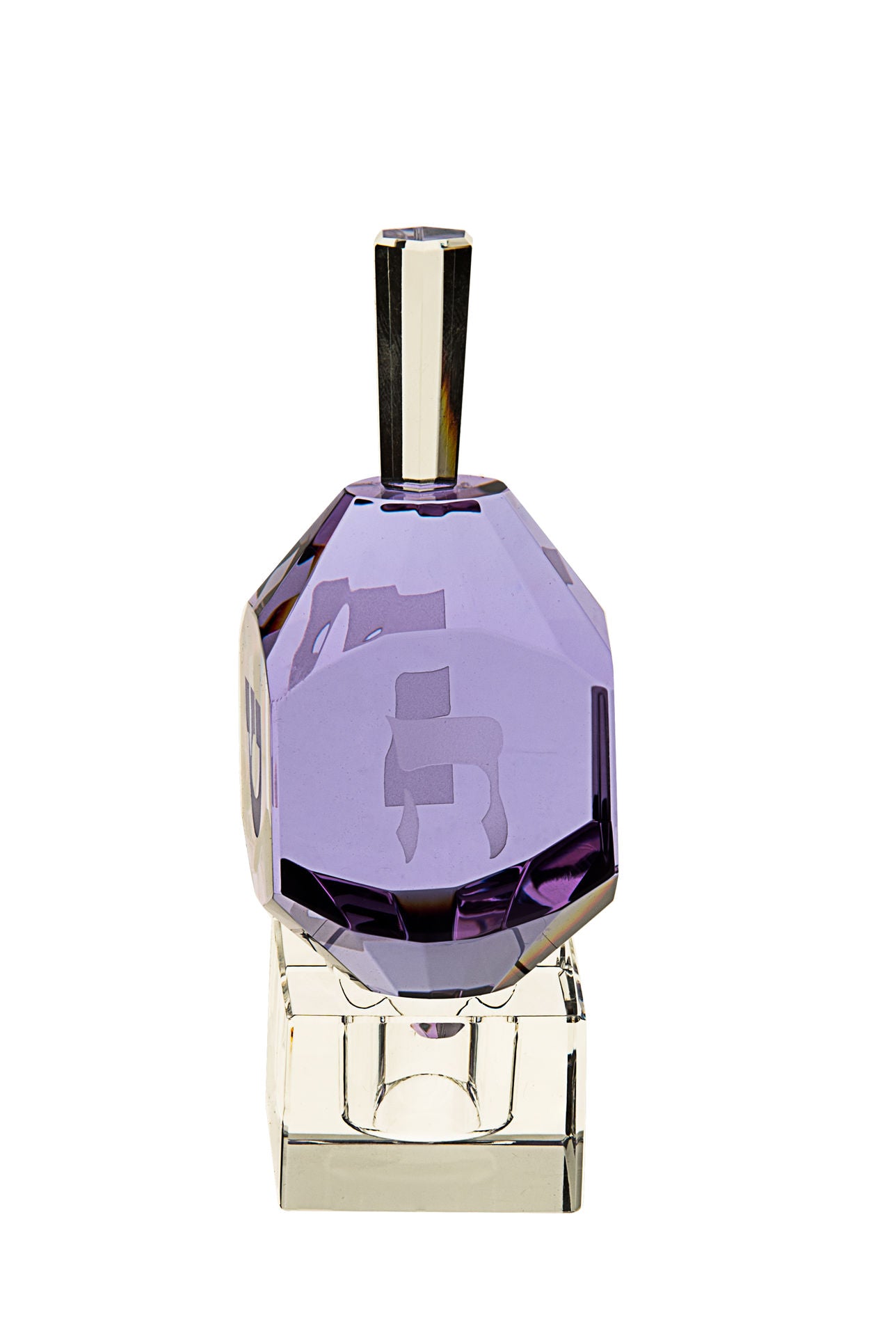Nugget Crystal Dreidel Lavender | Judaica Square Lakewood