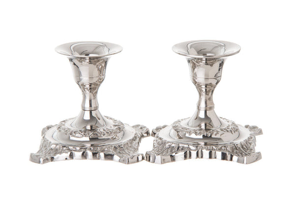 Candlestick Stainless steel | Judaica Square Lakewood