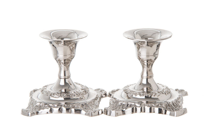 Candlestick Stainless steel | Judaica Square Lakewood