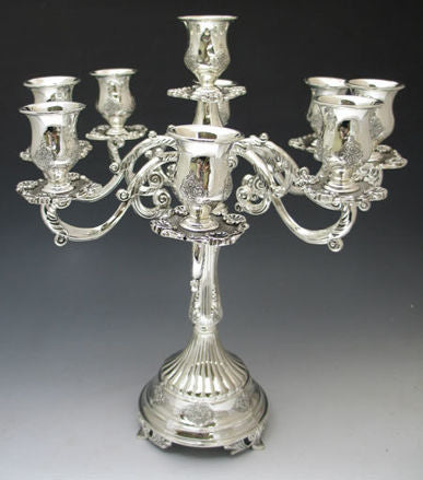 Candelabra Silver Plated 9 branches