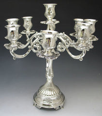 #805-9 Candelabra Silver Plated 9 branches