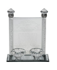 Crystal & Stone Candlestick for Tea light candles
