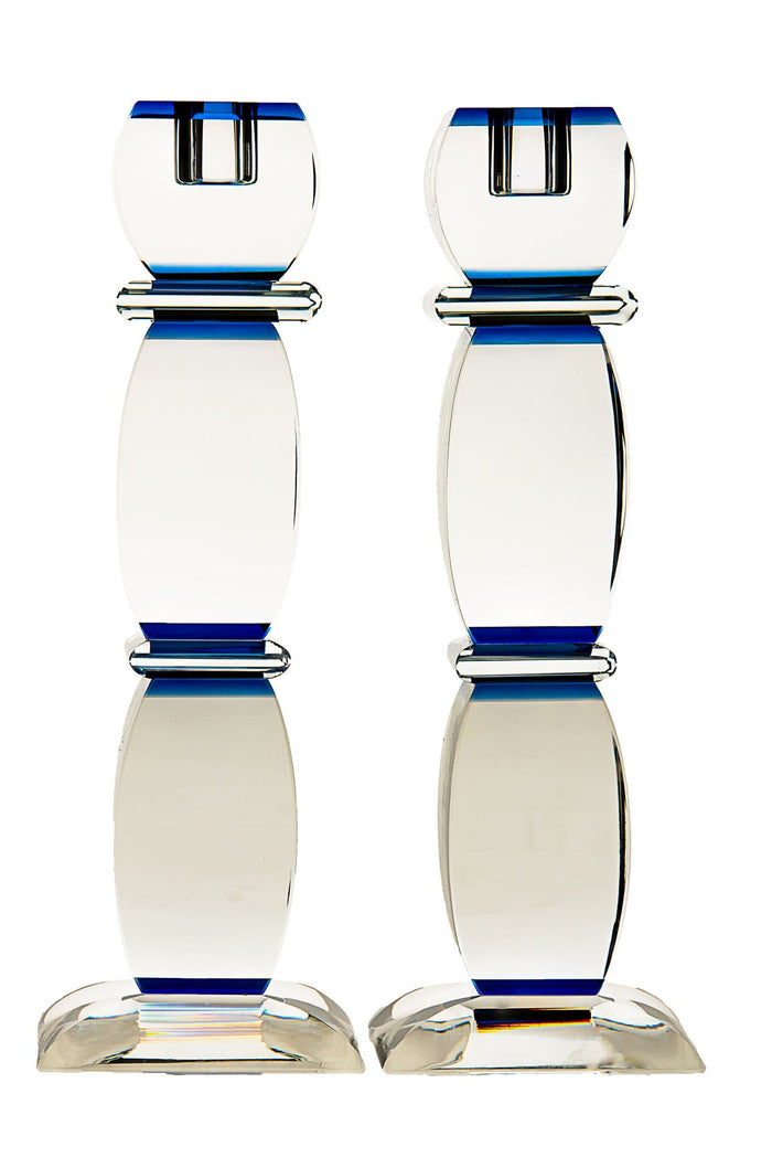 Crystal & Sterling Silver Candlestick Flower | Judaica Square Lakewood
