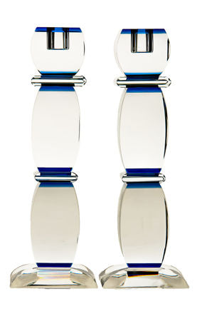 Crystal & Sterling Silver Candlestick Flower