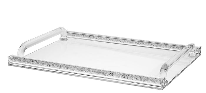 Tray Crystal and Silver | Judaica Square Lakewood