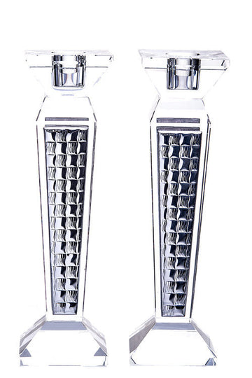 Crystal & Sterling Candlestick | Judaica Square Lakewood