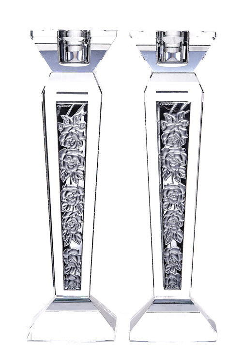 Crystal & Sterling Candlestick | Judaica Square Lakewood