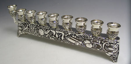 Silver Plated Menorah | Judaica Square Lakewood