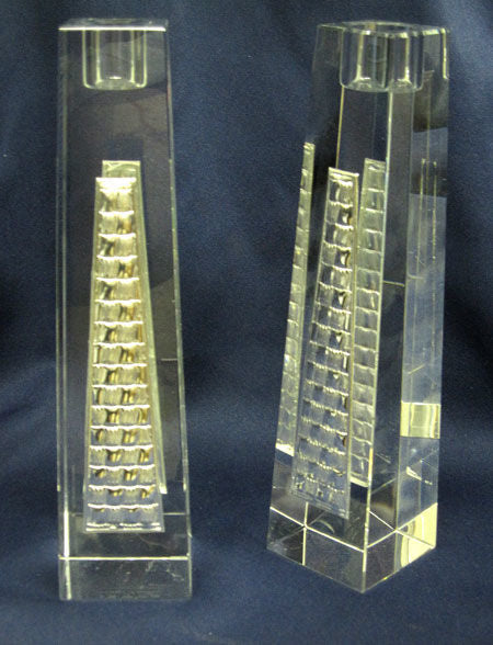 Crystal & Sterling Candlestick | Judaica Square Lakewood