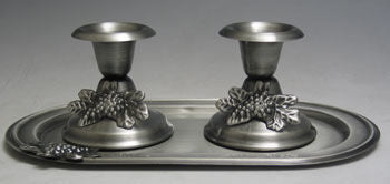 Pewter Candlesticks | Judaica Square Lakewood