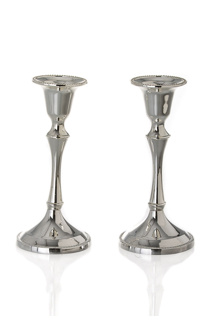 Candlestick Silver Plated | Judaica Square Lakewood