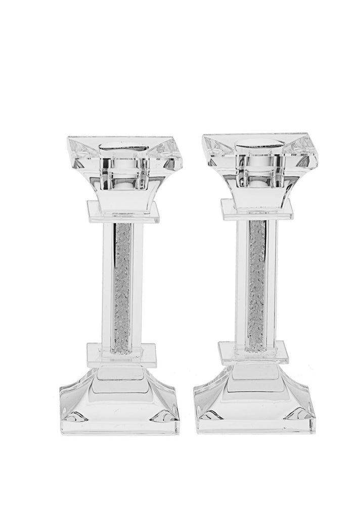 Candle Stick Crystal and Silver Candlesticks | Judaica Square Lakewood
