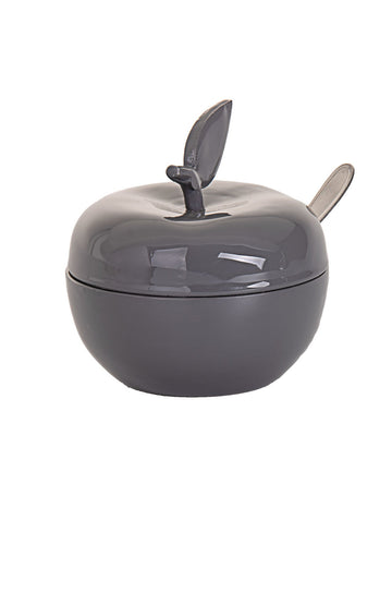 Honey Dish Enamel Grey/Smoke Apple & Honey Dish