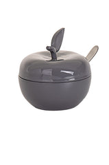#479-GR Honey Dish Enamel Grey/Smoke