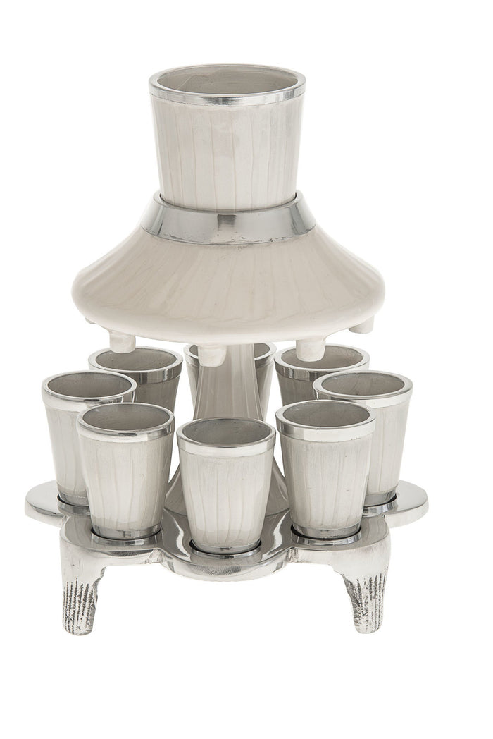 Fountain White Enamel | Judaica Square Lakewood