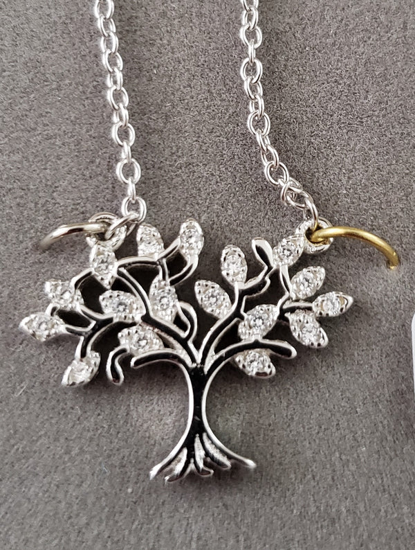 Tree of Life with CZ leaves Necklace | Judaica Square Lakewood