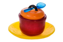 #471- C Honey Dish Spectrum Salmon/Orange