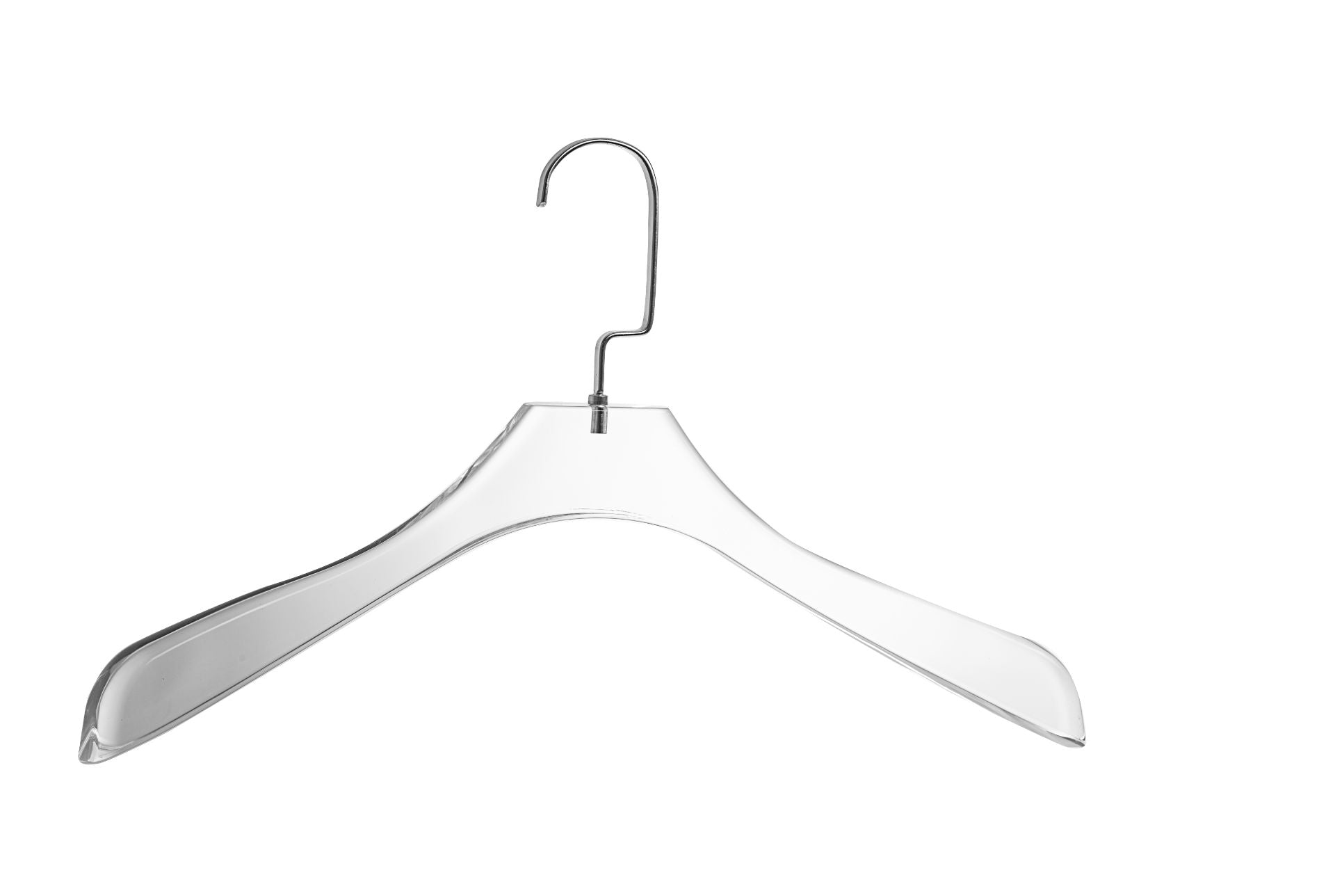 Clear Lucite hangers with Silver Hook. Set of 6 | Judaica Square Lakewood