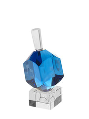 #513-B Nugget Crystal Dreidel Blue