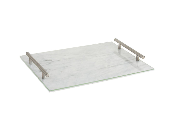 Challah Board Marble White Lucite | Judaica Square Lakewood
