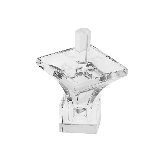 Optic Crystal Dreidel — alternate view | Judaica Square Lakewood
