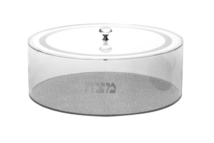 Matzah Holder Silver Solid | Judaica Square Lakewood