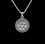 Pampas Medallion Pendant — detail | Judaica Square Lakewood