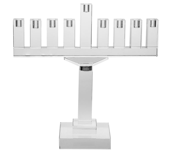 Menorah Crystal clear | Judaica Square Lakewood
