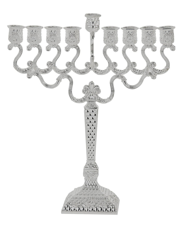 Menorah Silver Plated | Judaica Square Lakewood