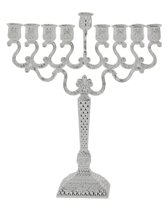 Menorah Silver Plated | Judaica Square Lakewood