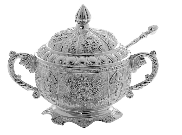 Honey Dish Silver Plated | Judaica Square Lakewood