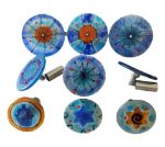 Wall Art Glass Set of 3 — detail | Judaica Square Lakewood