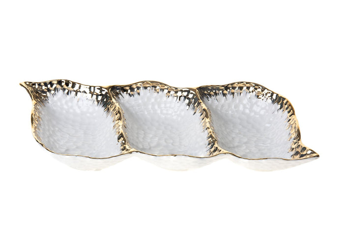 Tray 3 Sectional Ceramic | Judaica Square Lakewood