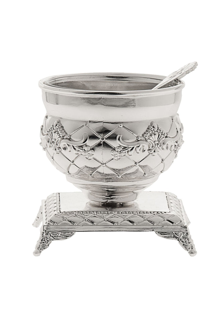 Salt Single Bowl with Spoon | Judaica Square Lakewood