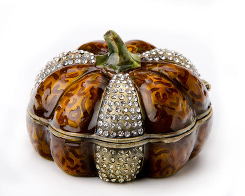 Havdalah besamim spice box with jewelled detail set across its decorated body