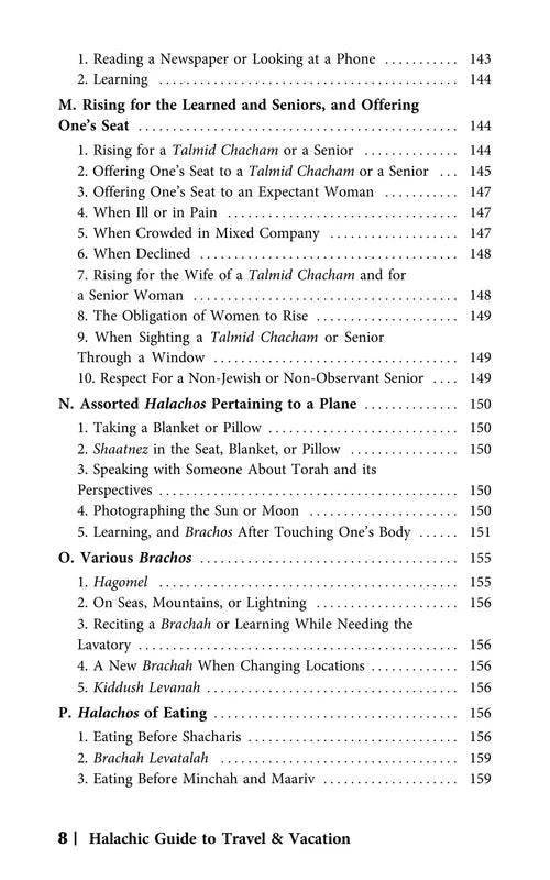 The Halachic Guide to Travel and Vacation