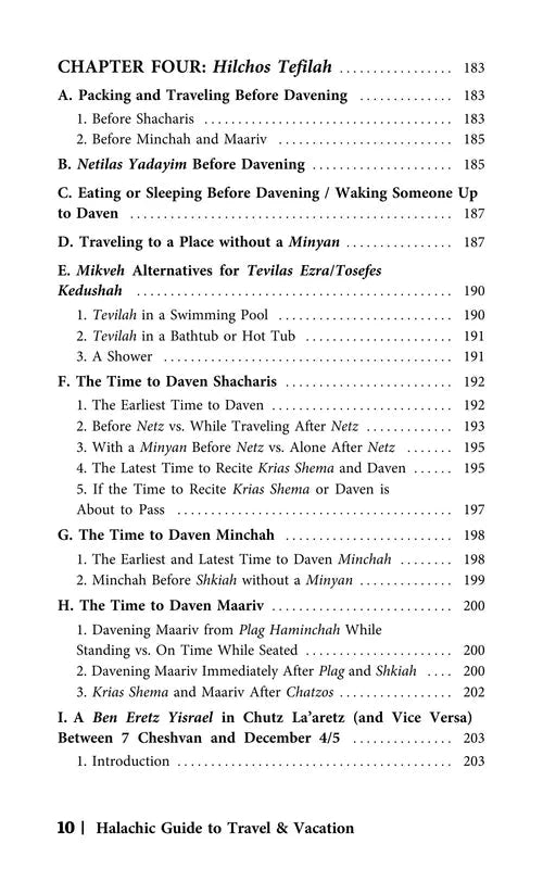 The Halachic Guide to Travel and Vacation